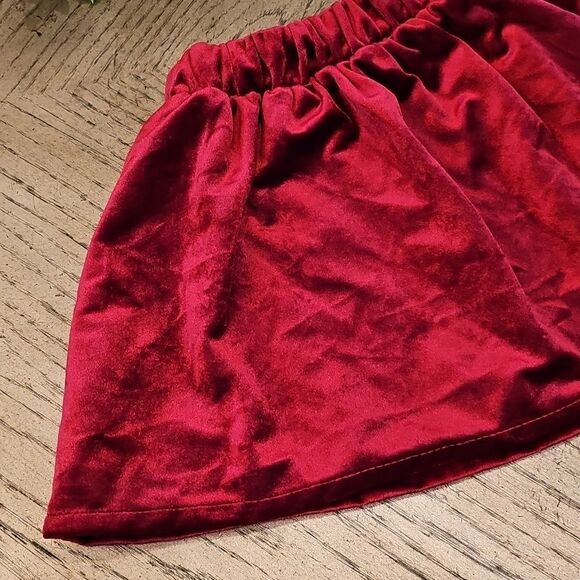 Red Velvet Skirt Size 5/6 - Picture 7 of 9